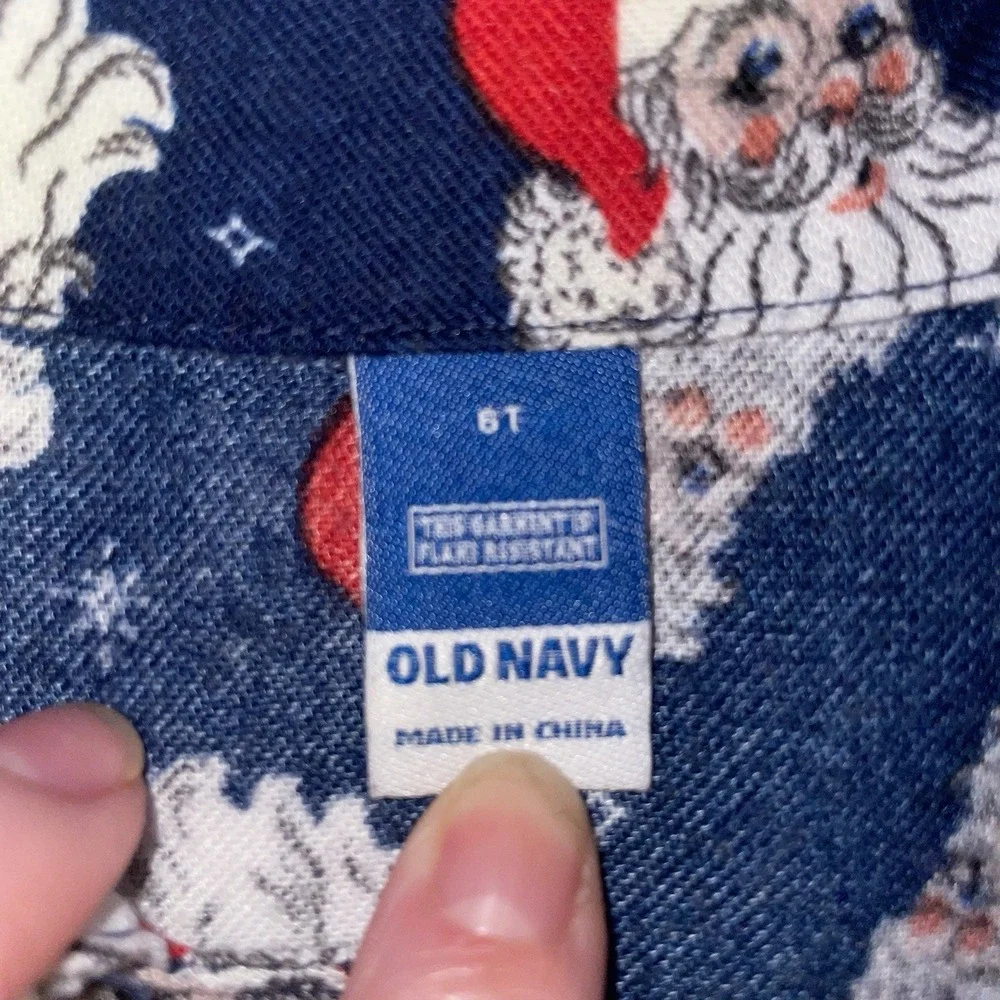 2 Boys‎ Kids Christmas Long Sleeve Pajamas Navy Blue Santa Dinosaurs 5 6 5t 6t